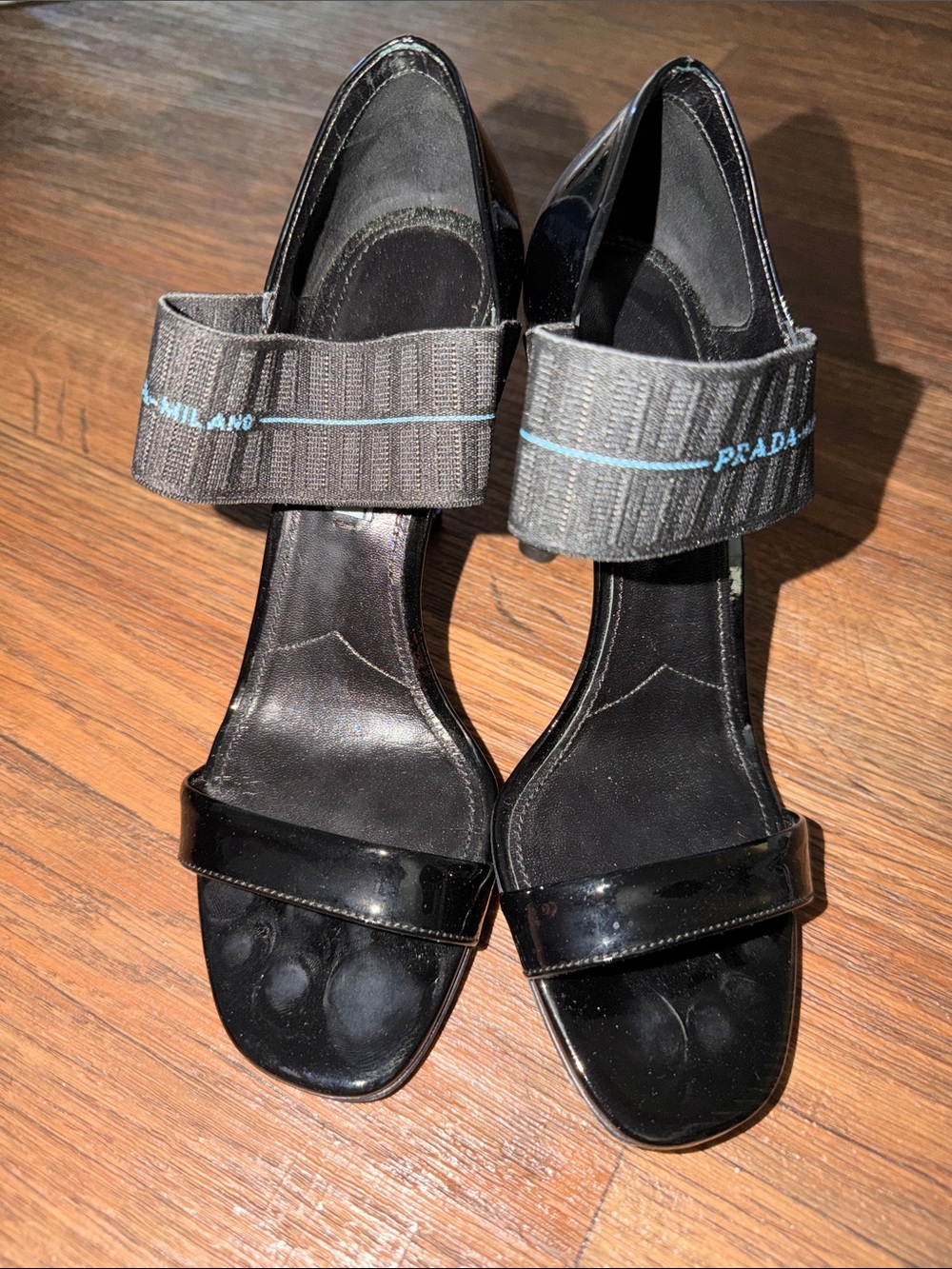 Prada Patent Leather Sandals